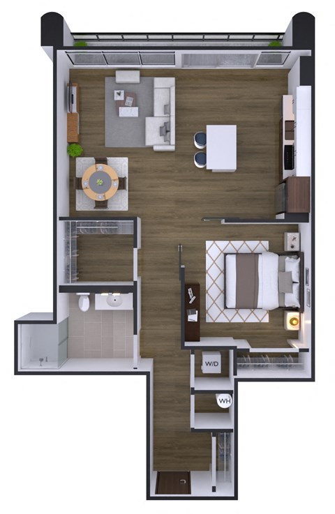1 bedroom 1 bath X at Artline Apartments, Washington, DC